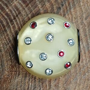 ART DECO 89 RHINESTONE LUCITE BROOCH VINTAGE RARE NUMBERED